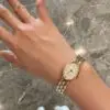 BVLGARI Vintage Seiko Oval Gold Watch
