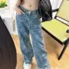 CELINE Embroidered Denim Pant