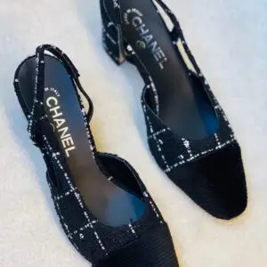 Chanel Tweed Slingback Sandal