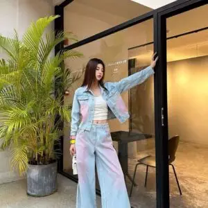CHANEL Colored Denim Jacket