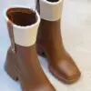 CHLOE Betty Canvas Cuff Rain Boots