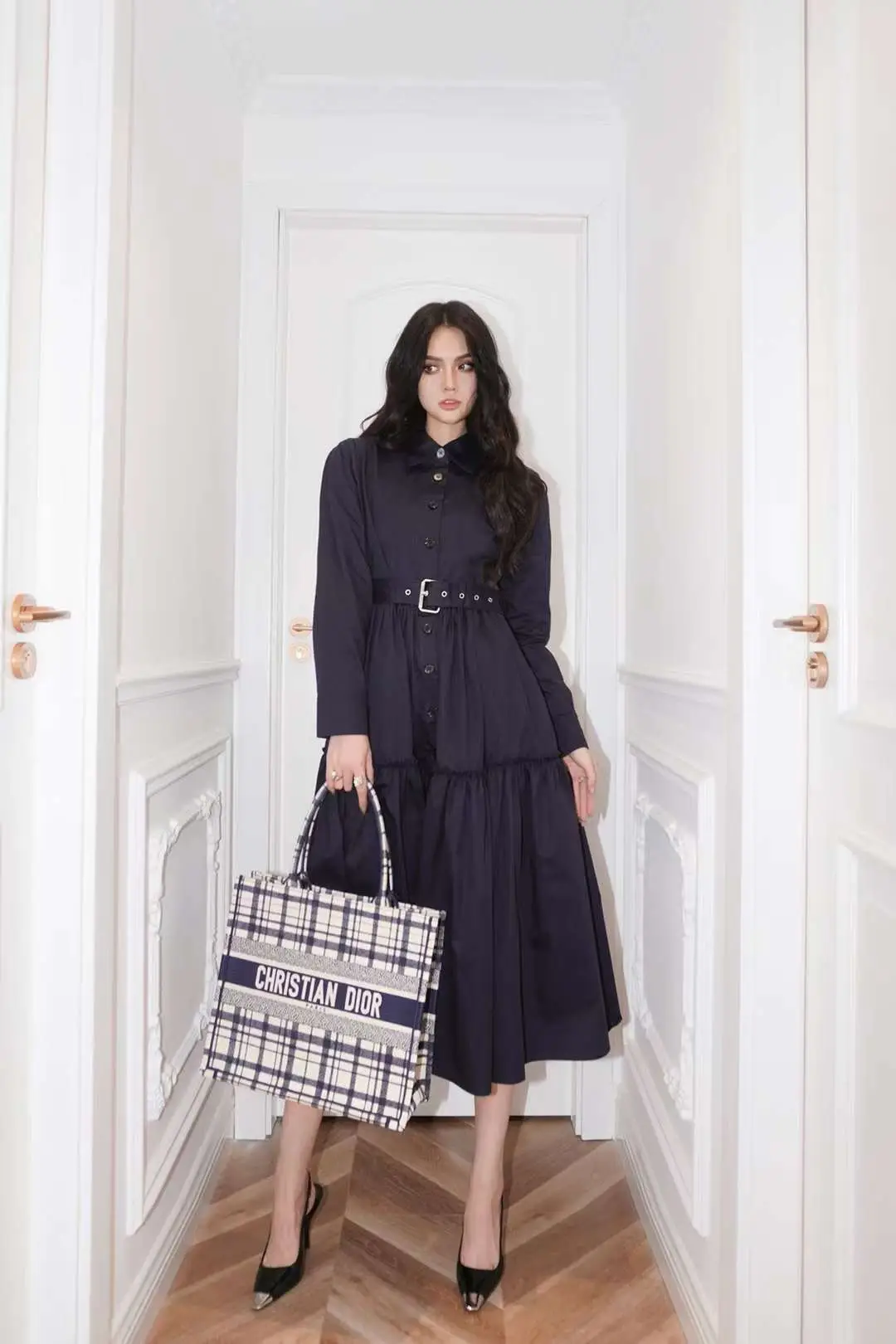 DIOR Long Belted Wool Coat DIOR Long Belted Wool Coat