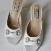 GUCCI Horsebit Leather Mid-Heel Pump