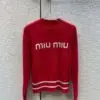 MIU MIU Jacquard Cashmere Jumper
