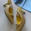 PRADA Embellished Satin Slingback Sandals