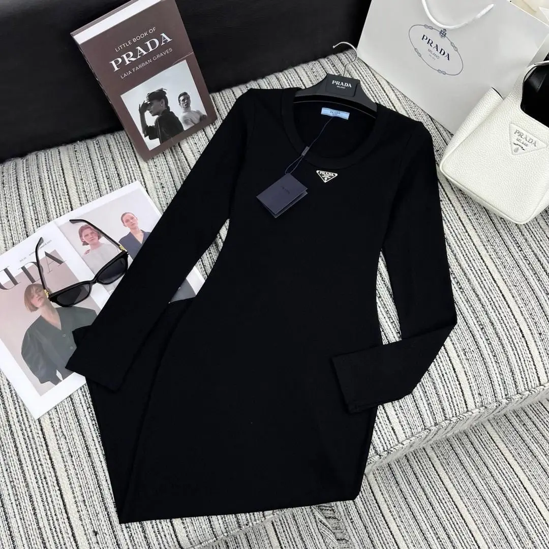 PRADA Classic Retro High Stretch Long Sleeve Shirt PRADA Classic Retro High Stretch Long Sleeve Shirt