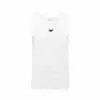 Prada triangle-logo cotton tank top