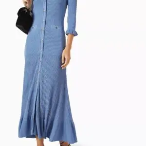 SANDRO Lilwenn Floral Print Midi Dress