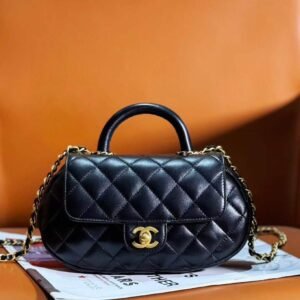 CHANEL Top Handle Flap Bag
