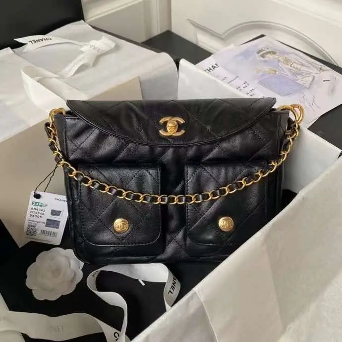 Chanel Double Pocket Hobo Bag Chanel Double Pocket Hobo Bag