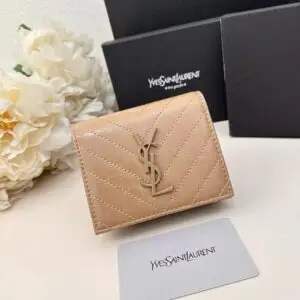 YSL Cassandre Matelassé Quilted Wallet