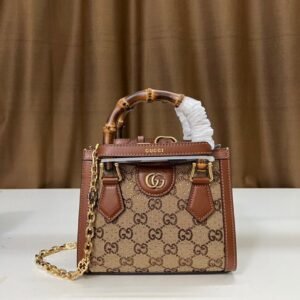 GUCCI Diana Bamboo Mini Tote Bag