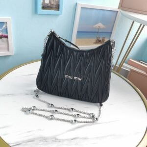 Miu Miu Matelasse Leather Shoulder Bag