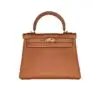 Hermès Gold Togo Kelly 28 Retourne Bag