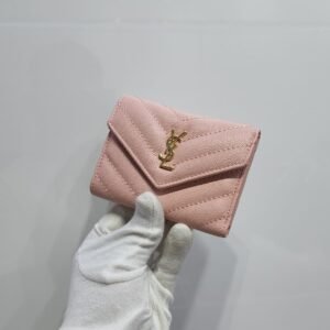 YSL Cassandre Matelassé Leather Short Wallet
