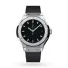 Replica Hublot Classic Fusion Women Quartz Black Rubber Watch 581.NX.1171.RX