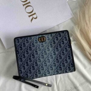Affordable Dior 30 Montaigne Denim Dea Pouch | Bags Dubai - Luxury Master Copy Dubai