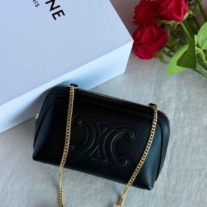 Buy Celine Clutch on Chain Triomphe canvas and Lambskin | Bags Dubai - Luxury Master Copy Dubai