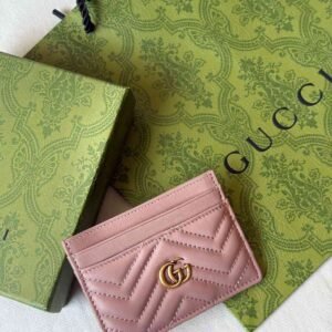 Buy Gucci GG Marmont Card Case Light Pink