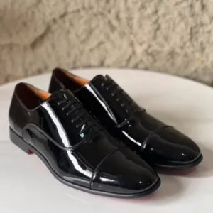 Christian Louboutin Greggo Patent Leather Oxford Shoes - Luxury Master Copy Dubai