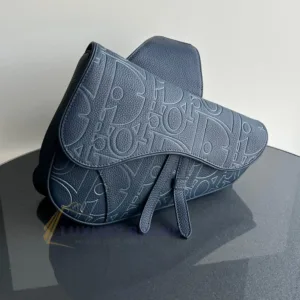 DIOR Saddle Bag in Grained Calfskin | Iconic Designer Handbag | DIOR