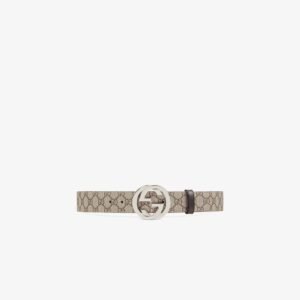 GUCCI GG Supreme Belt with G Buckle - ShinMarket