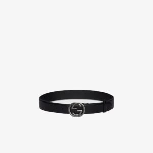 Gucci Leather Belt with Interlocking G Buckle - ShinMarket