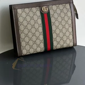 GUCCI Ophidia GG Supreme Pouch | Iconic Web Stripe Clutch | Luxury Accessories