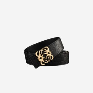 Loewe Black Anagram Reversible Belt - ShinMarket